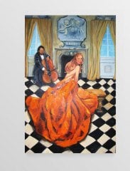 Balo Salonu Tablosu Çerçevesiz - 50x70