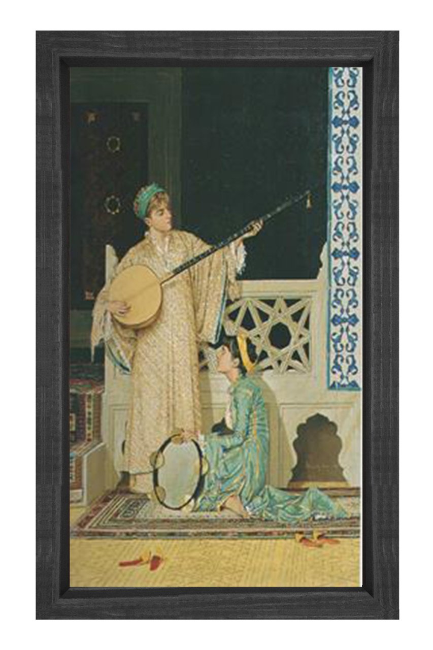 Osman Hamdi Bey Tablosu Siyah Ahşap Çerçeve - 40x60