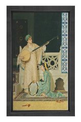 Osman Hamdi Bey Tablosu Siyah Ahşap Çerçeve - 40x60