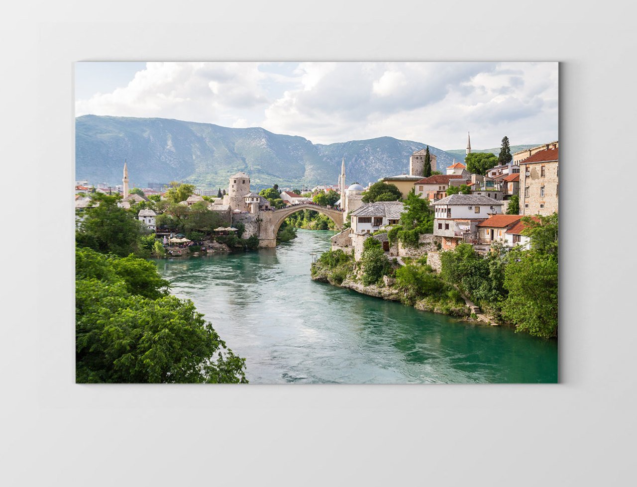 Mostar Köprüsü Tablosu Çerçevesiz - 50x90