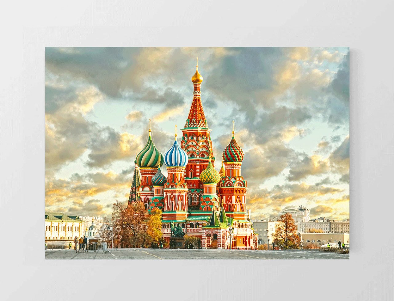 Moskova & St. Petersburg Tablosu Çerçevesiz - 70x100