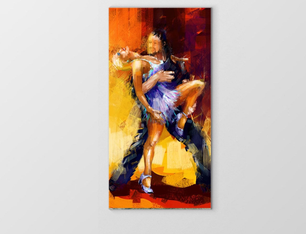 Romantik Tango Tablosu Çerçevesiz - 100x150