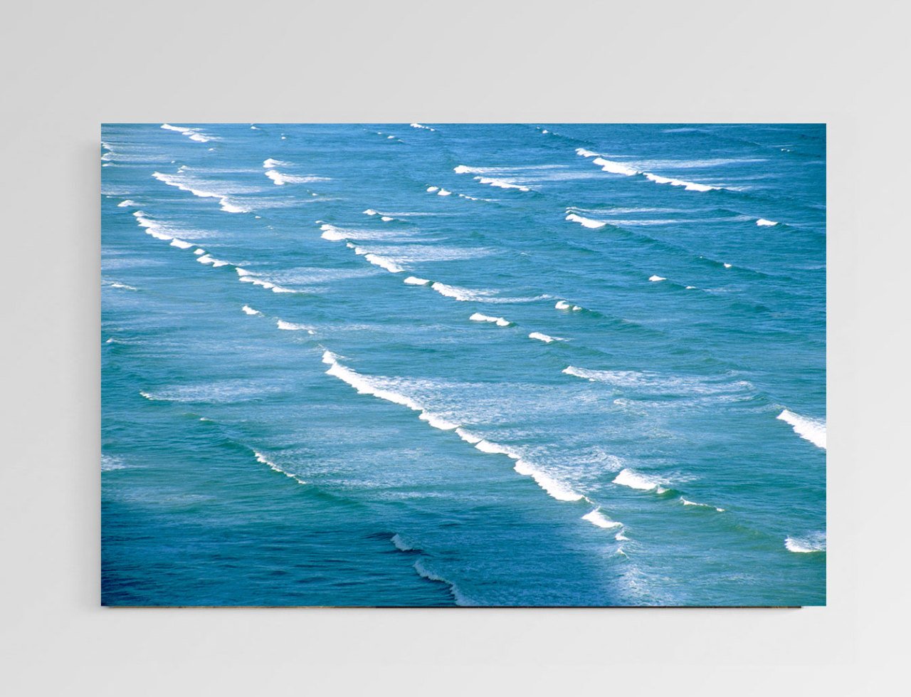Dalgalı Deniz Yağlıboya Tablosu Çerçevesiz - 40x60