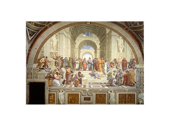 Atina Okulu - Raffelo Santi Çerçevesiz - 100x200
