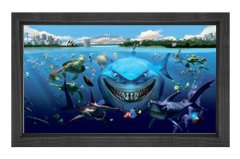 Kayıp Balık Nemo Animasyonu Tablosu Siyah Ahşap Çerçeve - 100x150