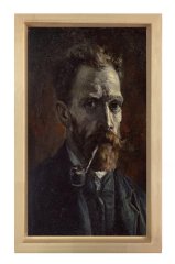 Pipo Portresi Tablosu Naturel Ahşap Çerçeve - 100x150