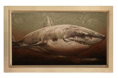 Köpek Balığı Tablosu Naturel Ahşap - 100x200