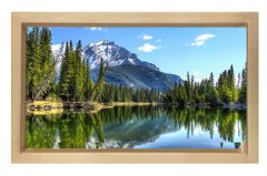 Muhtesem Göl Ve Dağ Tablosu Çerçevesiz - 100x200