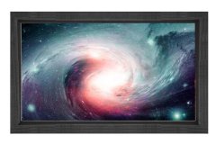 Evren ve Uzay Tablosu Siyah Ahşap Çerçeve - 40x60