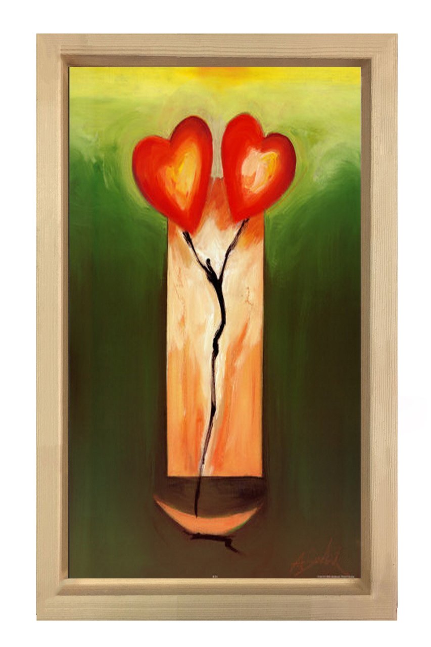 Soyut Tablo Tablosu Naturel Ahşap Çerçeve - 100x200
