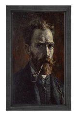 Pipo Portresi Tablosu Siyah Ahşap Çerçeve - 50x70