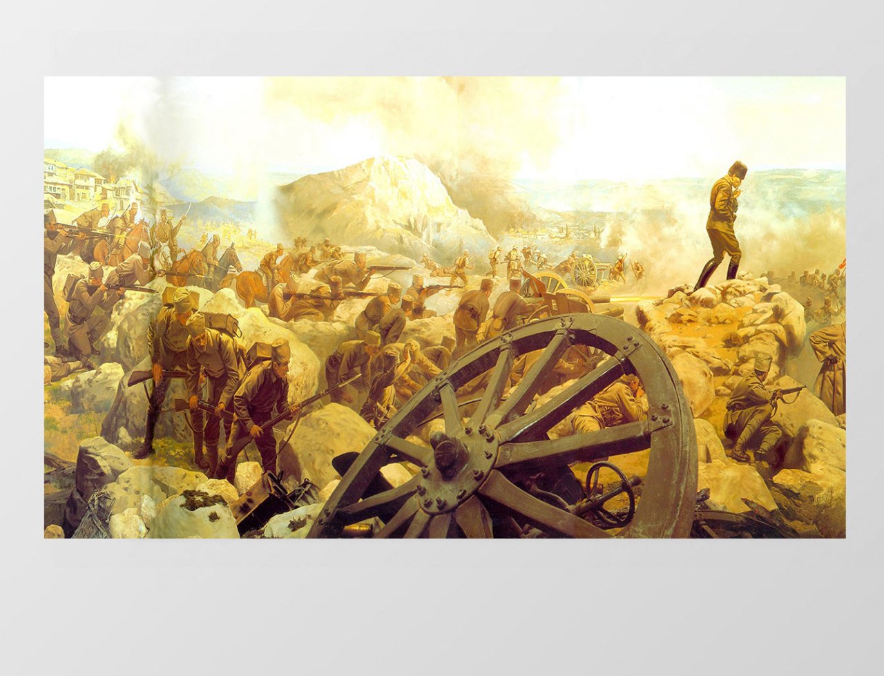 Atatürk  Ve Büyük Taarruz  Tablosu Çerçevesiz - 70x100