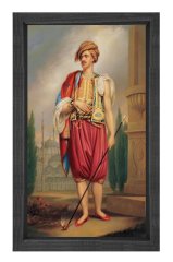 Osman Hamdi Bey Tablosu Siyah Ahşap Çerçeve - 70x100