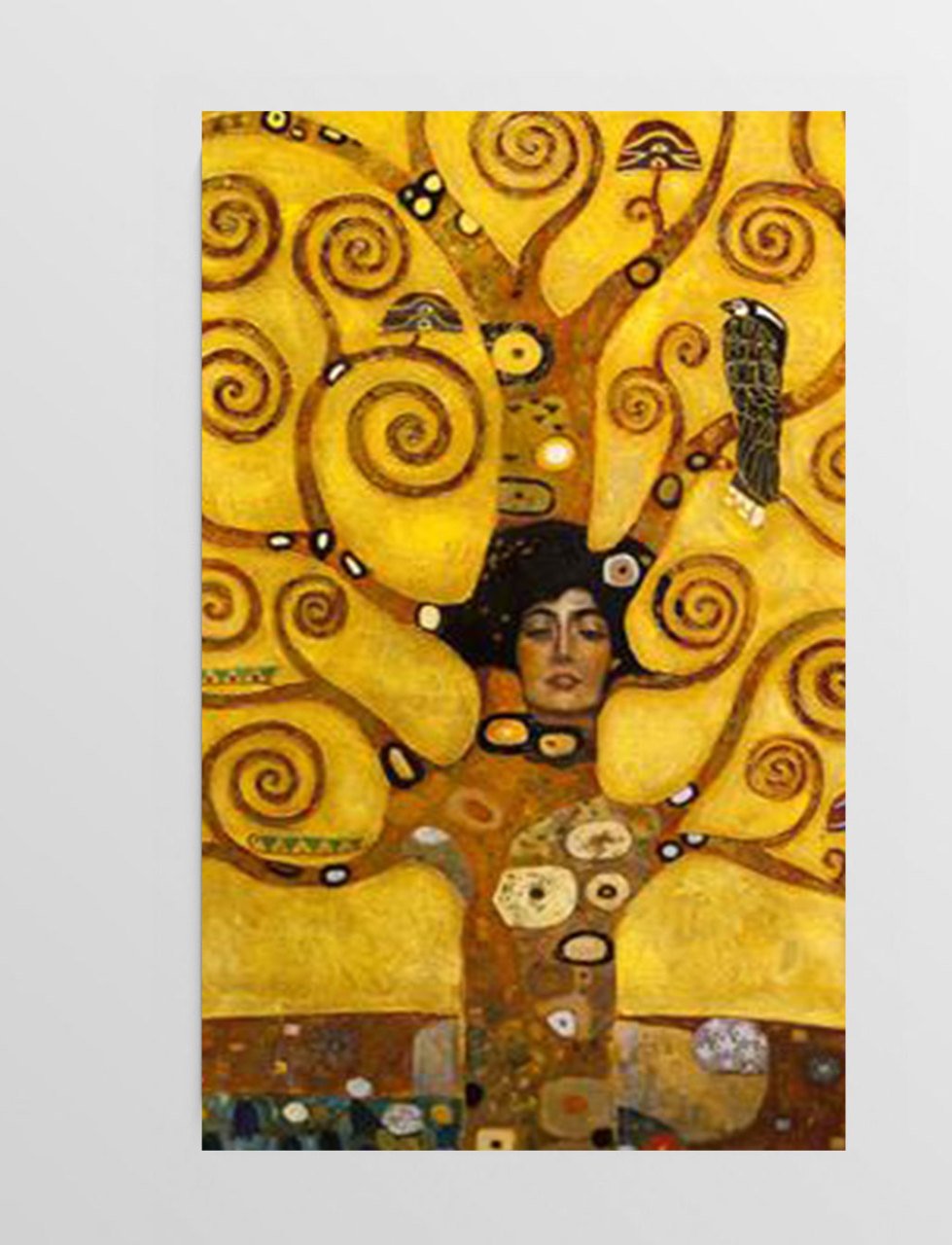 Gustav Klimt Ağaç Tablosu Çerçevesiz - 40x60