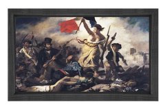 Fransız Devrimi Tablosu Siyah Ahşap Çerçeve - 50x70