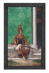Sipahi Tablosu Siyah Ahşap Çerçeve - 40x60