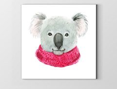 Sevimli Koala Tablosu Çerçevesiz - 100x100