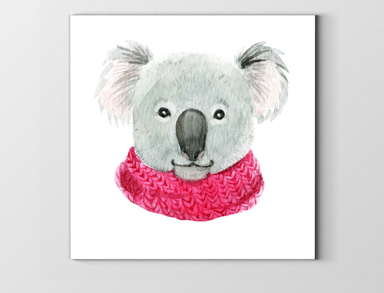 Sevimli Koala Tablosu Çerçevesiz - 40x40