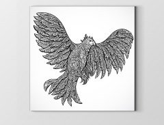 Kartal Boyama Tablo Tablosu Çerçevesiz - 40x40