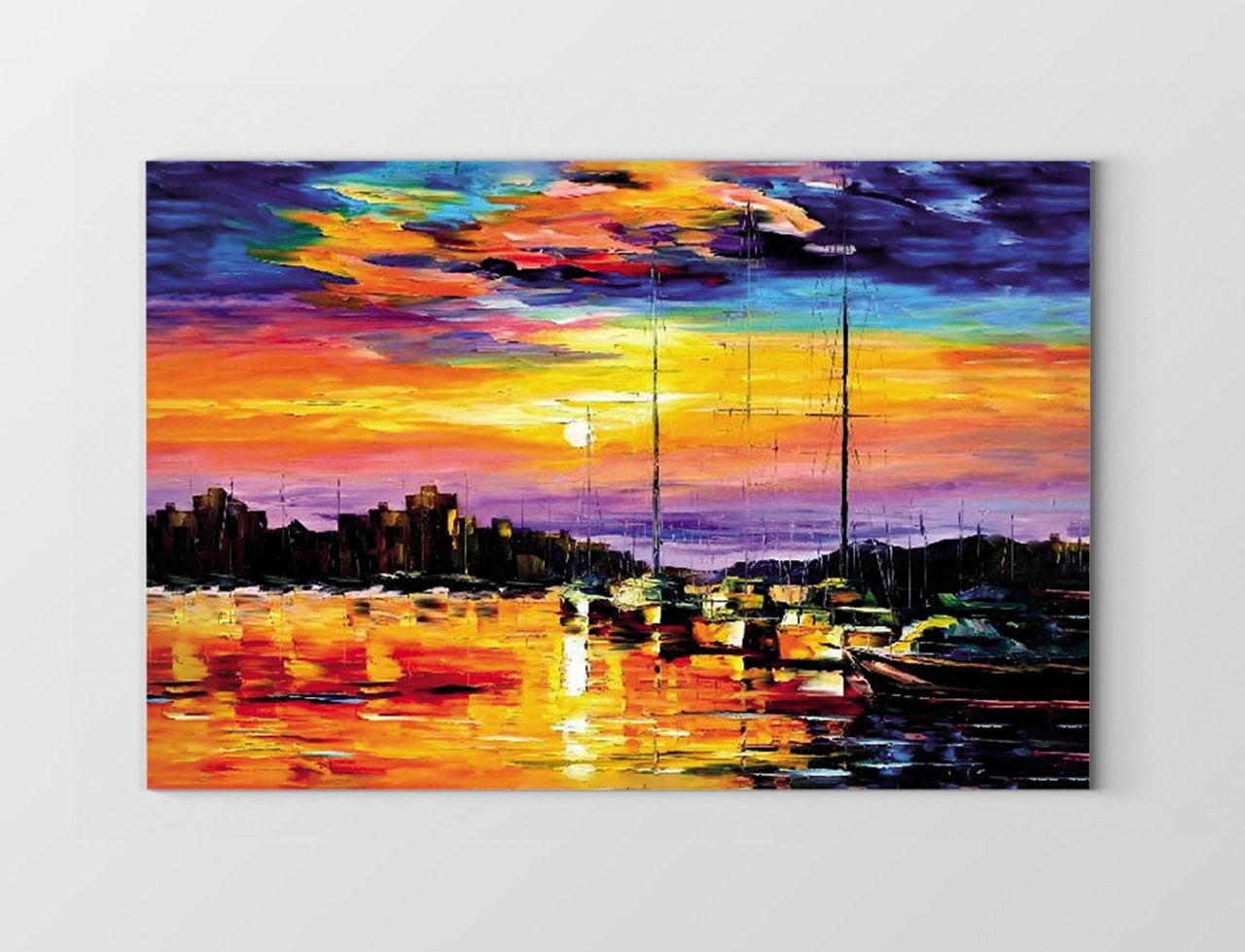 Liman Yağlı Boya Reprödiksiyon Tablosu Çerçevesiz - 50x70