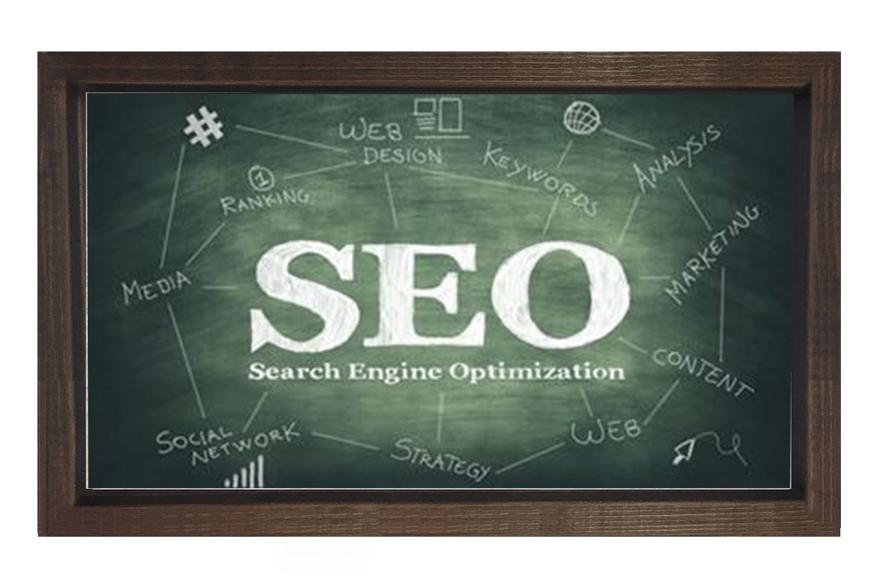 Seo Tablosu Kahverengi Ahşap Çerçeve - 40x60