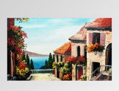 Sevimli Sokak Yağlıboya Tablosu Çerçevesiz - 70x100