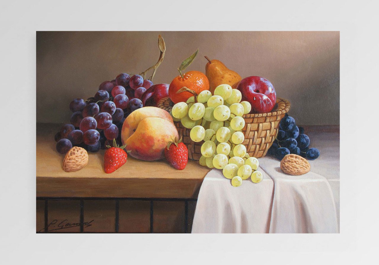 Naturemart meyveleri Tablosu Çerçevesiz - 50x70