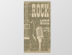 Rock Yaşamdır Tablosu Çerçevesiz - 70x100