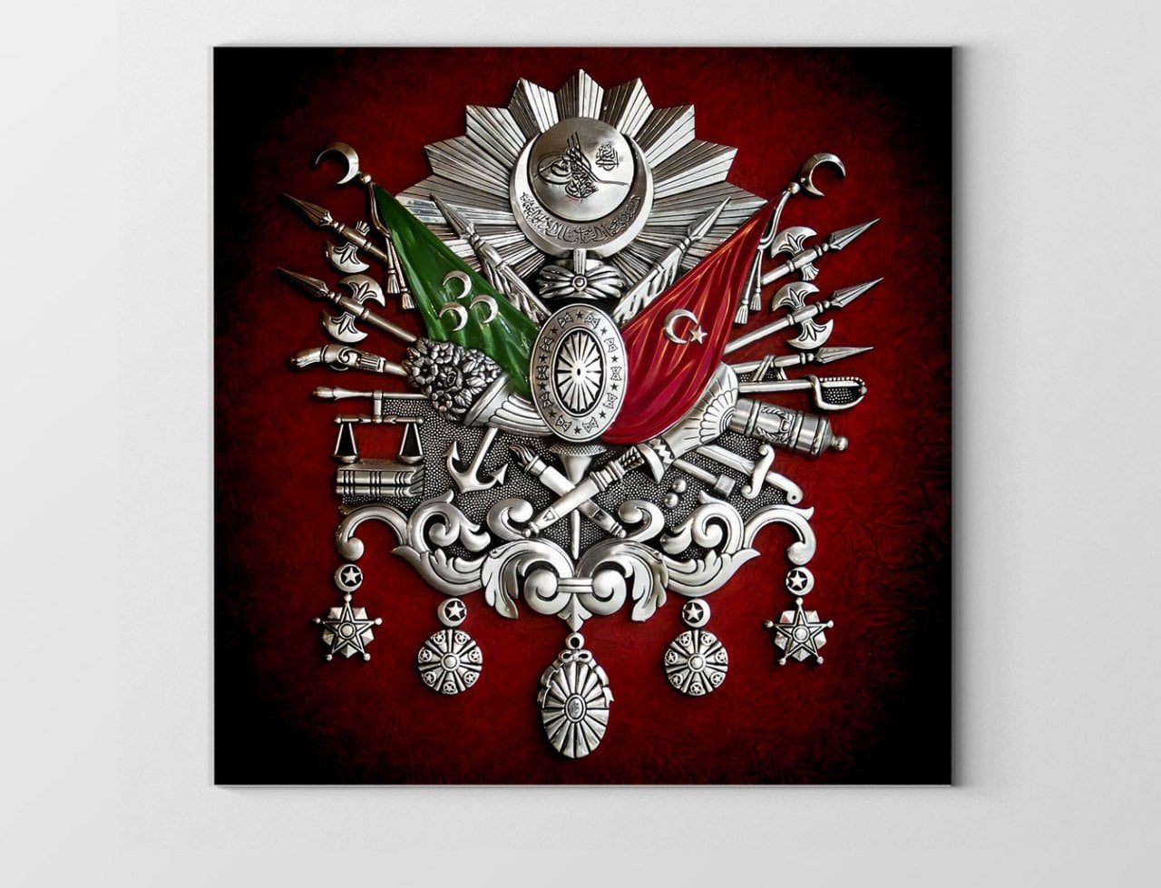 Osmanlı Tuğrası Tablosu Çerçevesiz - 50x50