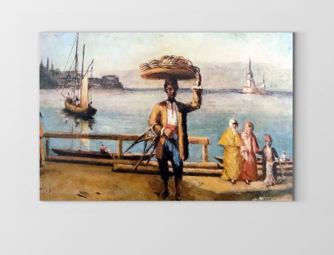 Osmanlı dönemi Simitci Tablosu Çerçevesiz - 100x150