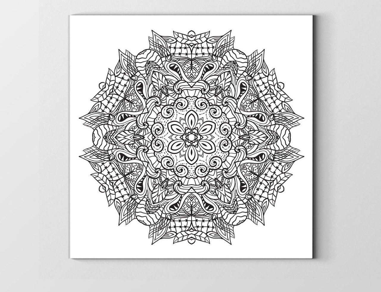 Desen Boyama Tablo Tablosu Çerçevesiz - 60x60