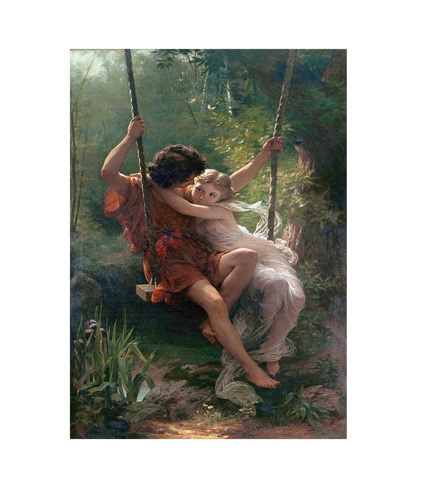 Jean Honore Fragonard - The Swing Tablosu Çerçevesiz - 40x60