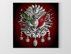 Osmanlı Tuğrası Tablosu Çerçevesiz - 90x90