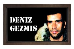 Deniz Gezmiş Tablosu Kahverengi Ahşap Çerçeve - 50x70