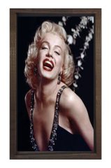 Marilyn Monroe Tablosu Kahverengi Ahşap Çerçeve - 70x100