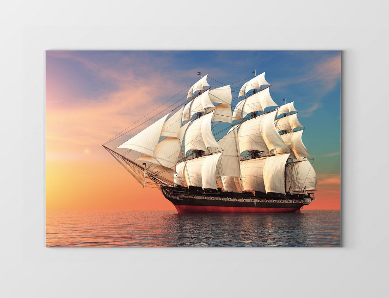 Yelkenli Gemi Tablosu Tablosu Çerçevesiz - 70x100