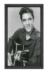 Elvis Presley Tablosu Siyah Ahşap Çerçeve - 45x30