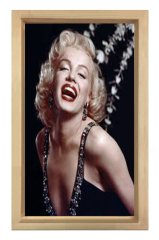 Marilyn Monroe Tablosu Naturel Ahşap Çerçeve - 40x60