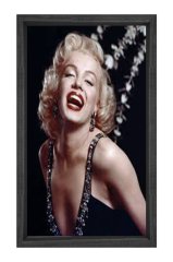 Marilyn Monroe Tablosu Siyah Ahşap Çerçeve - 100x150