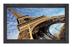 Eiffel Kulesi Paris Tablosu Siyah Ahşap Çerçeve - 40x60