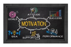Motıvatıon =Motivasyon Tablosu Siyah Ahşap Çerçeve - 50x90