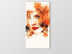 Kadın Yüzü Tablosu Çerçevesiz - 70x100