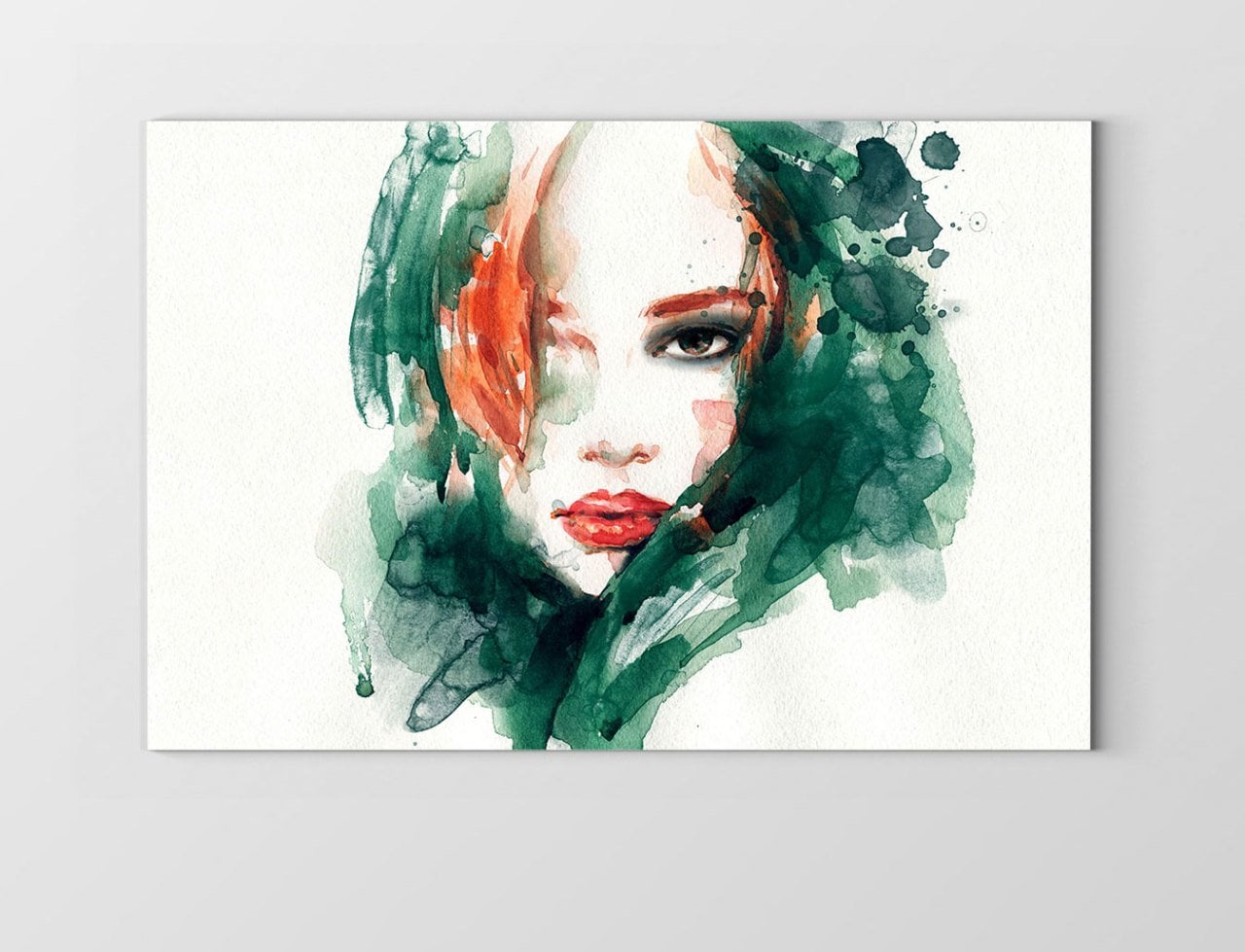 Kadın Yüzü Tablosu Çerçevesiz - 100x150