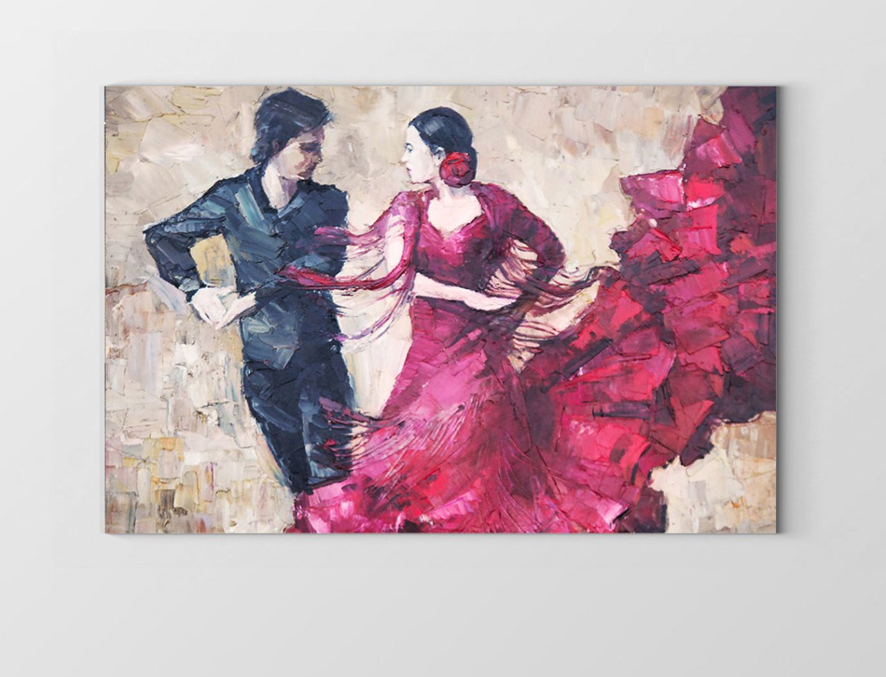 Latin Salsacılar Tablosu Çerçevesiz - 45x30