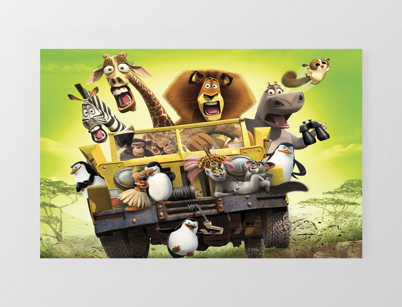 Animasyon Film Tablosu Çerçevesiz - 45x30
