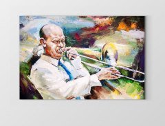 Müzisyen Tablosu Çerçevesiz - 100x200