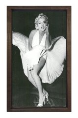 Marilyn Monroe Tablosu Kahverengi Ahşap Çerçeve - 70x100