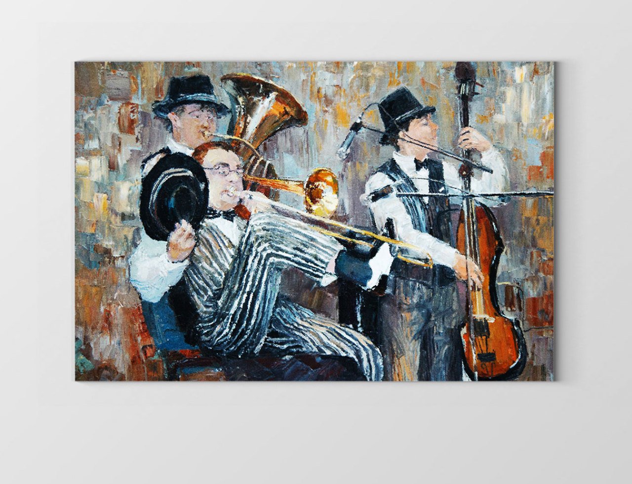 Orkestra Müzisyenler Tablosu Çerçevesiz - 100x150