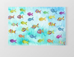 Balıklar Tablosu Çerçevesiz - 100x200