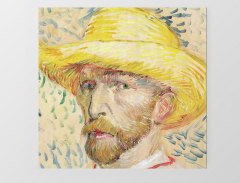 Van Gogh Portre Tablosu Çerçevesiz - 70x70